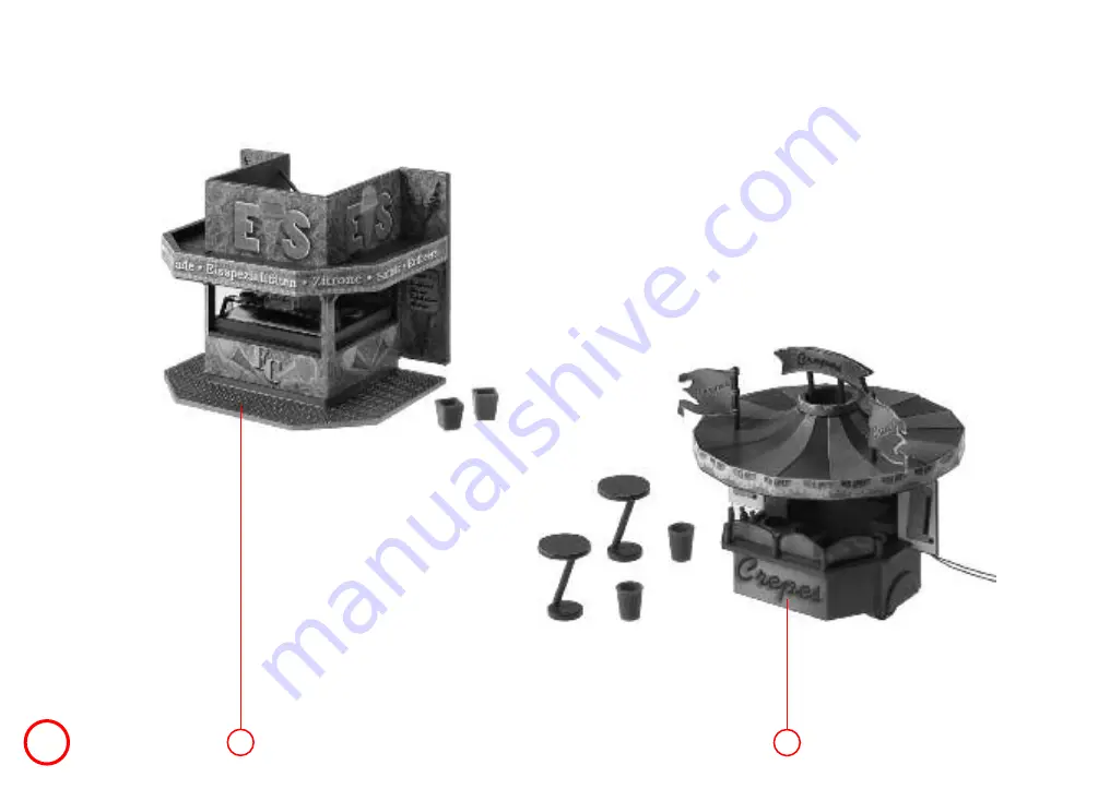 Faller 2 Mobile Sales Units 140442 Assembly Instructions Manual Download Page 8