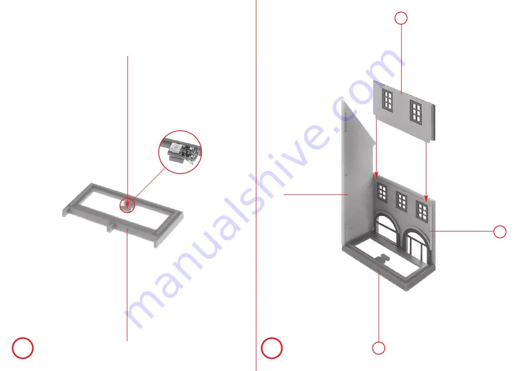 Faller 2 OLD-TOWN RELIEF HOUSES Assembly Instructions Manual Download Page 6