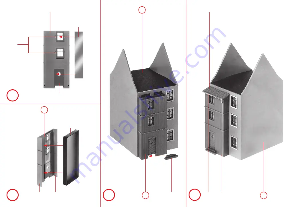 Faller 3 SMALL-TOWN HOUSES Скачать руководство пользователя страница 11