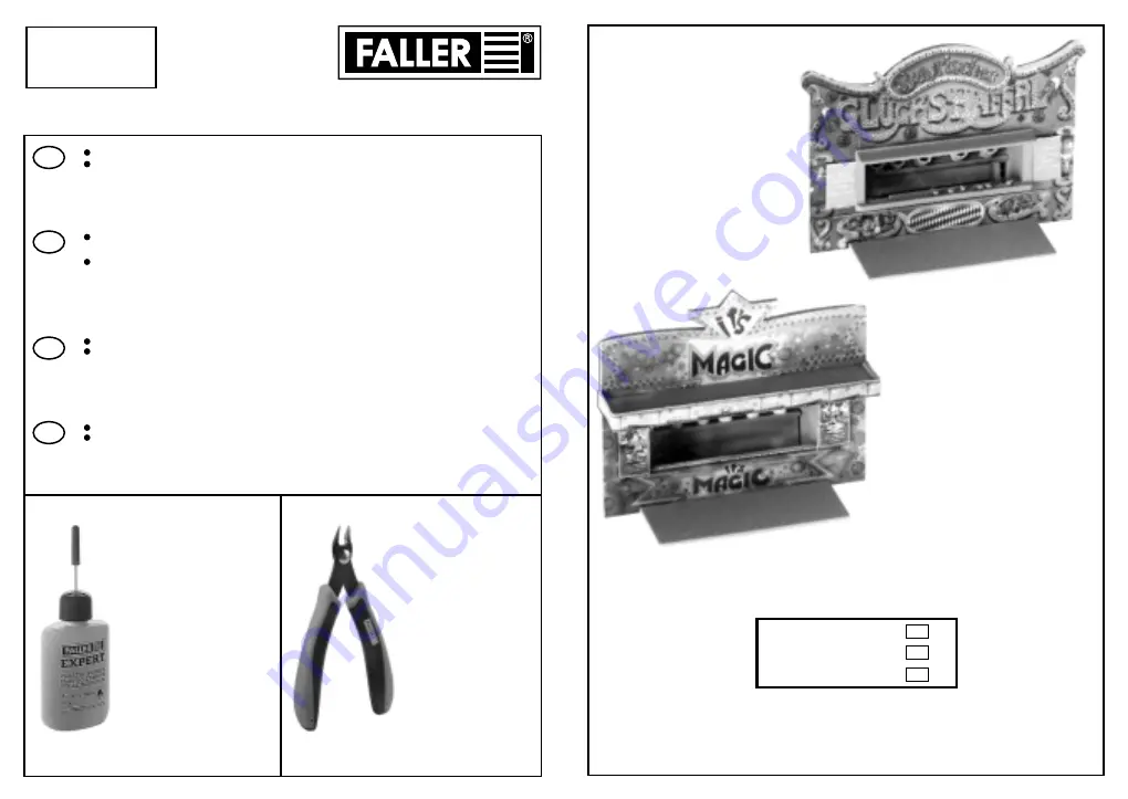 Faller 457 Quick Start Manual Download Page 1