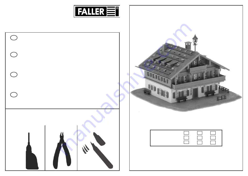 Faller ALPINE FARM Manual Download Page 1