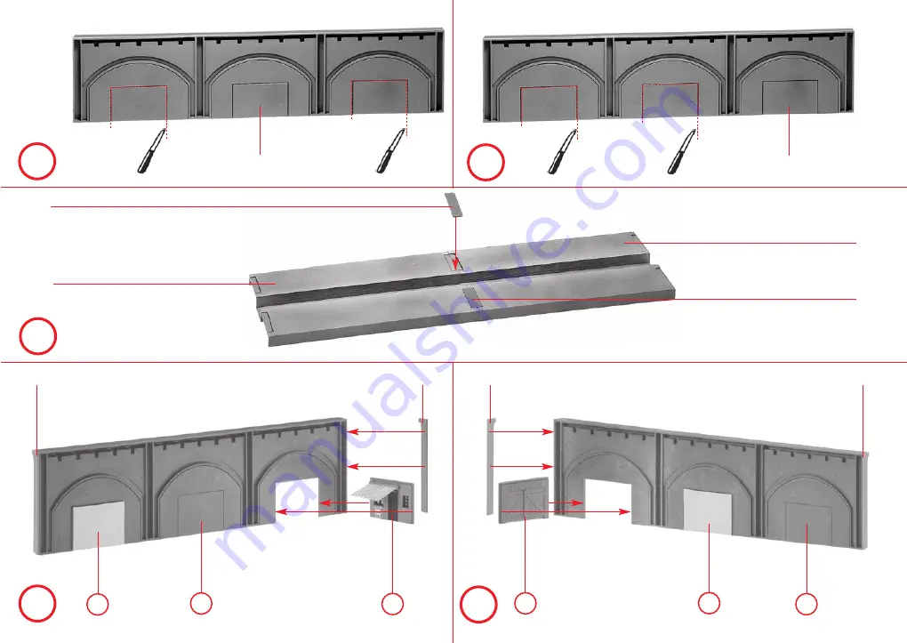 Faller ARCADES WITH SHOPS Manual Download Page 3