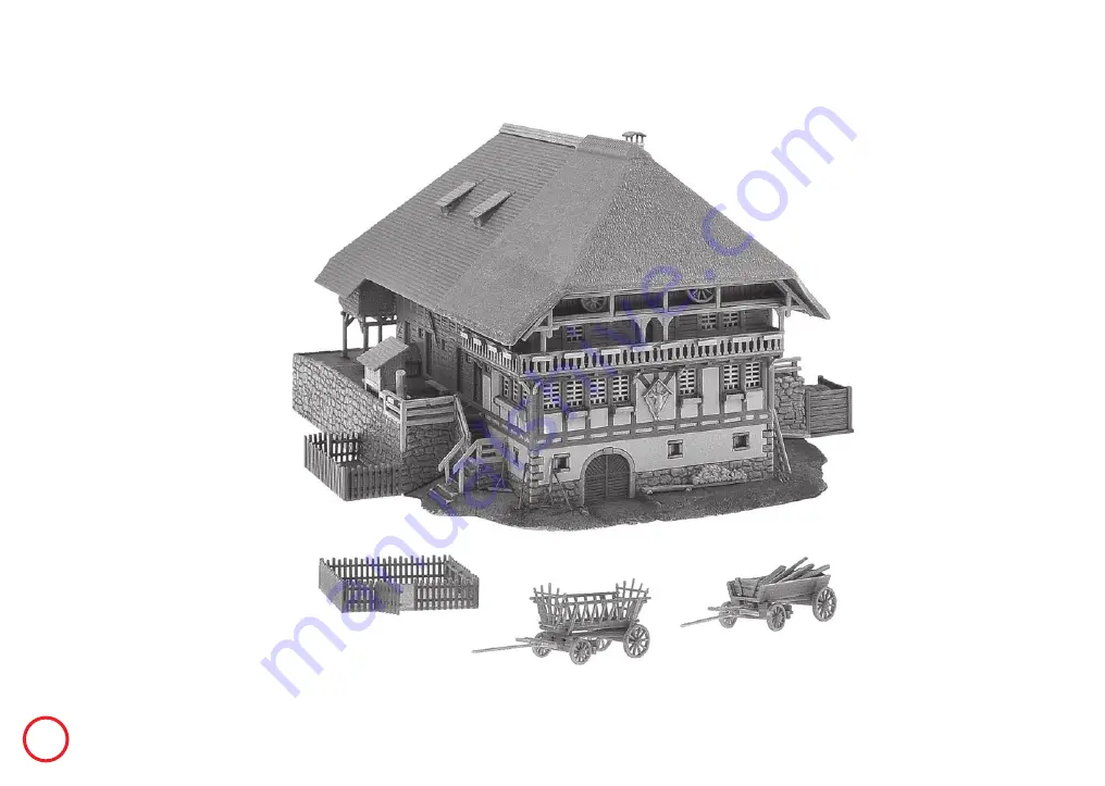 Faller Black Forest Farm With Straw Roof 232395 Assembly Instructions Manual Download Page 16