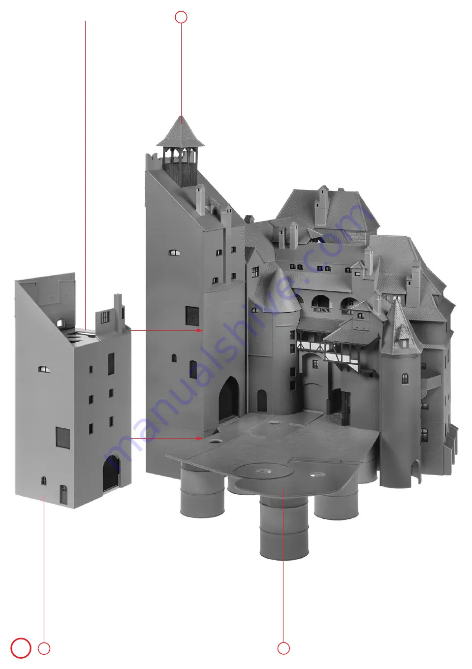 Faller Bran Castle 130820 Assembly Instructions Manual Download Page 44