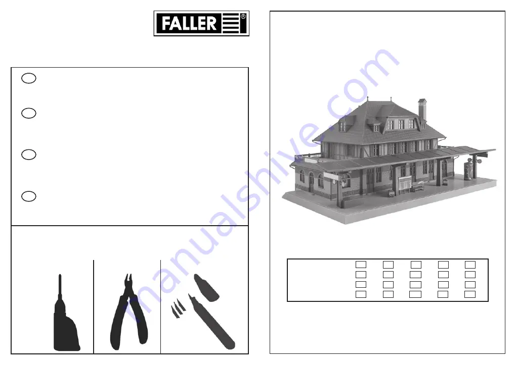 Faller BURGSCHWABACH STATION Manual Download Page 1