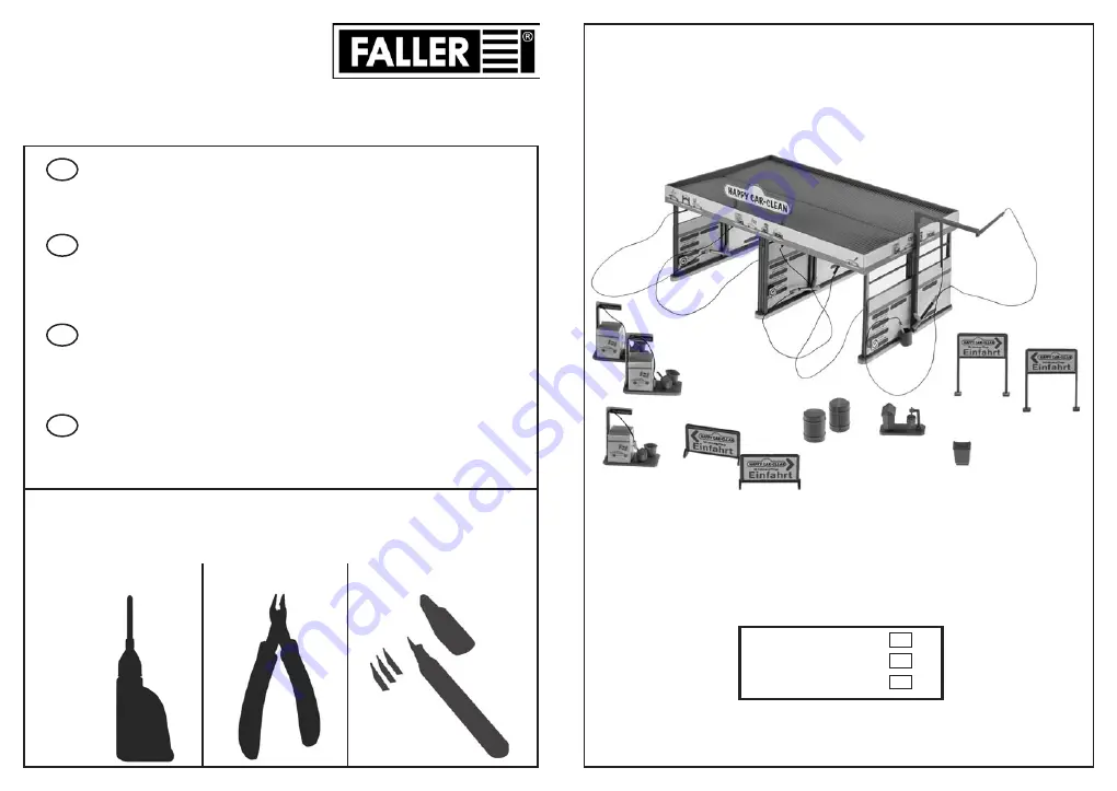 Faller CAR WASH Manual Download Page 1