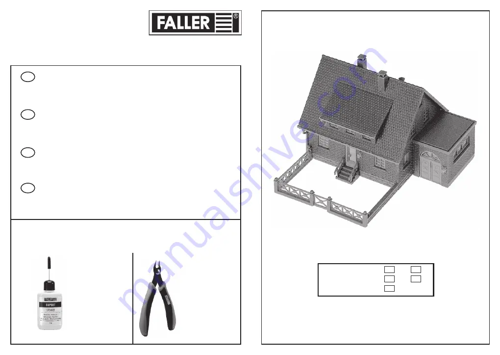 Faller CLINKER BUILT HOUSE Скачать руководство пользователя страница 1