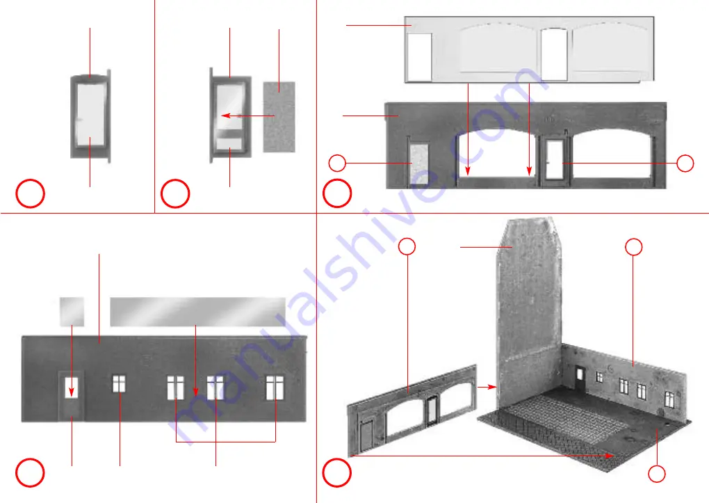 Faller DOLD TOWN BUTCHER'S SHOP Manual Download Page 3