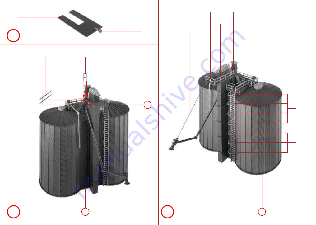 Faller Double Silo 130465/2 Assembly Instructions Manual Download Page 7