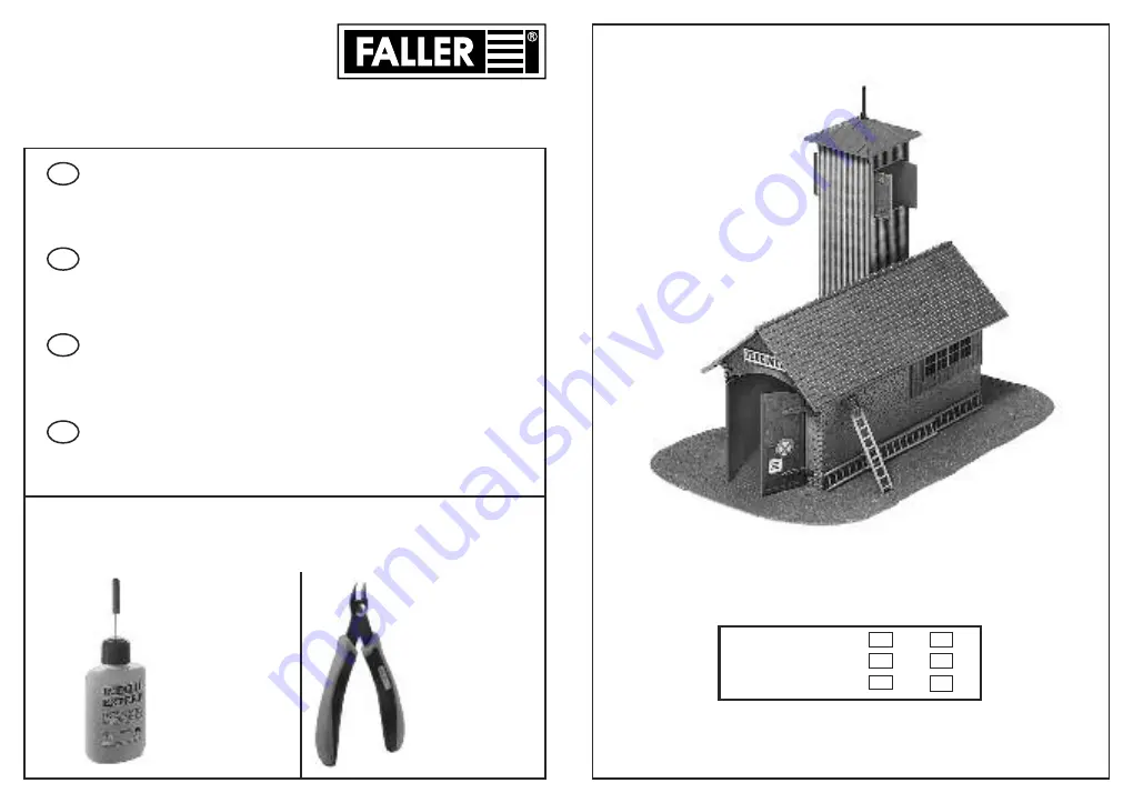 Faller FIRE-ENGINE HOUSE Quick Start Manual Download Page 1