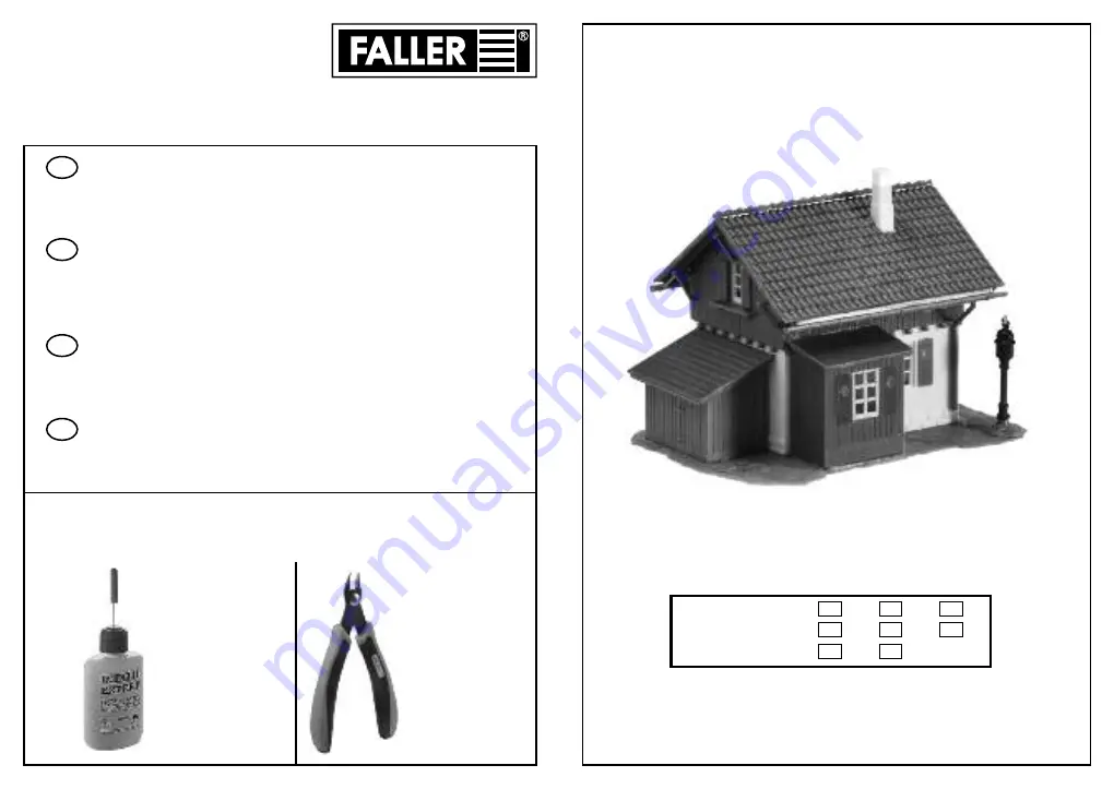 Faller GATEKEEPER'S HOUSE Quick Start Manual Download Page 1