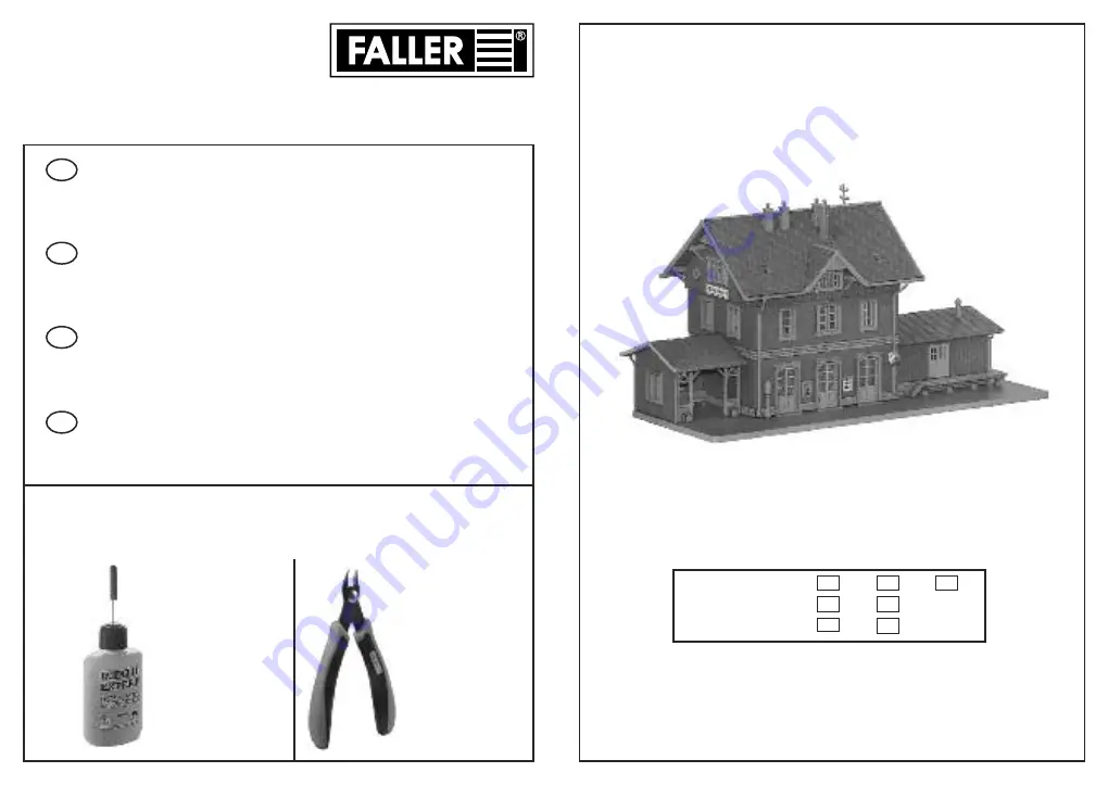 Faller GUGLINGEN STATION Manual Download Page 1