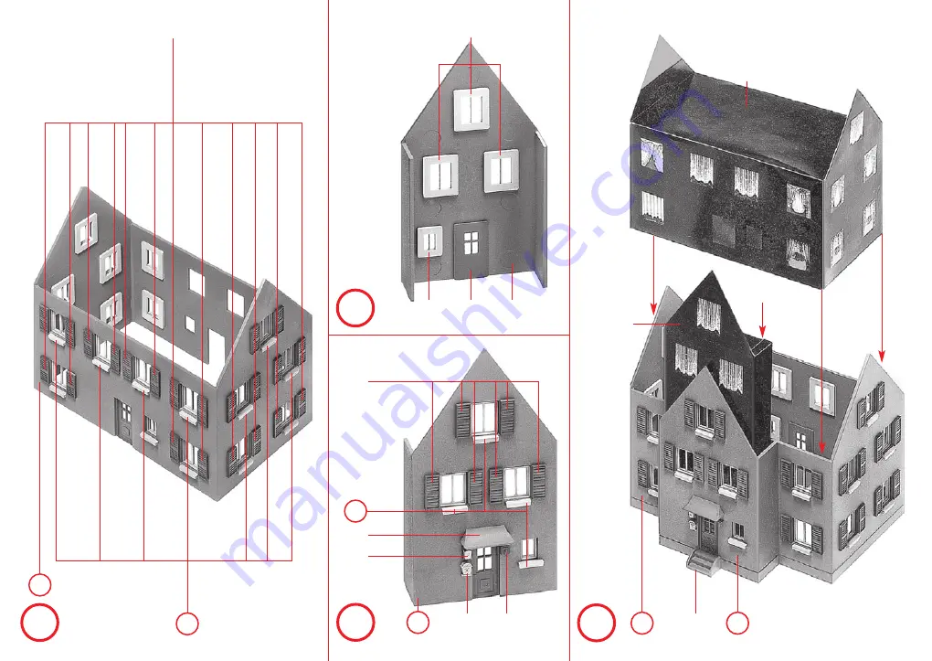 Faller HALF-TIMBERED TWO-FAMILY HOUSE Скачать руководство пользователя страница 3