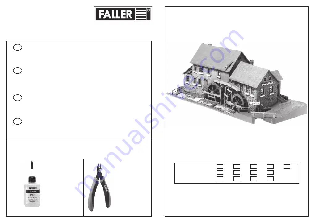 Faller HEXENLOCH MILL Manual Download Page 1