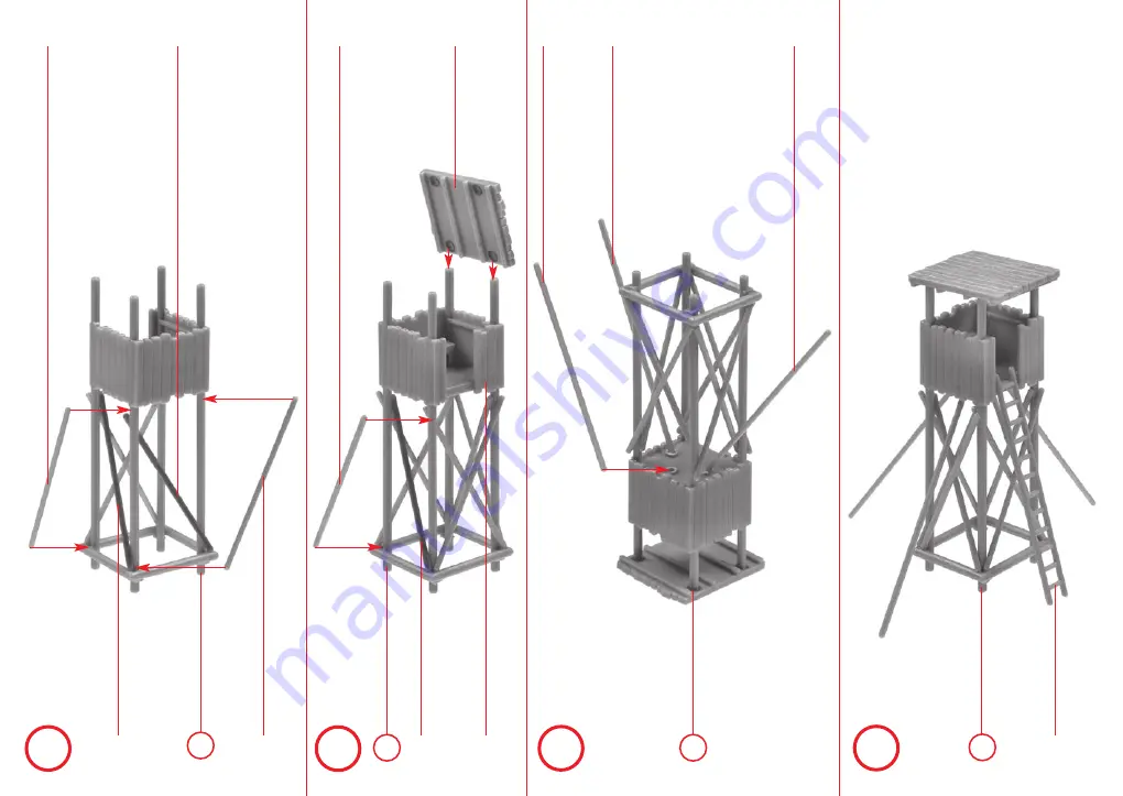 Faller HUNTER HUT WITH RAISED HIDE Manual Download Page 5