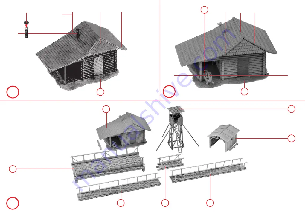 Faller HUNTER HUT WITH RAISED HIDE Manual Download Page 8