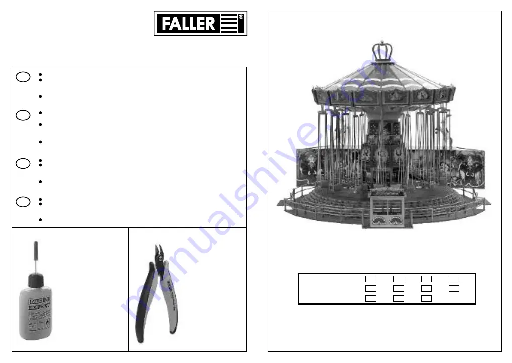 Faller Karussell Wellenflug 140317 Assembly Instructions Manual Download Page 1