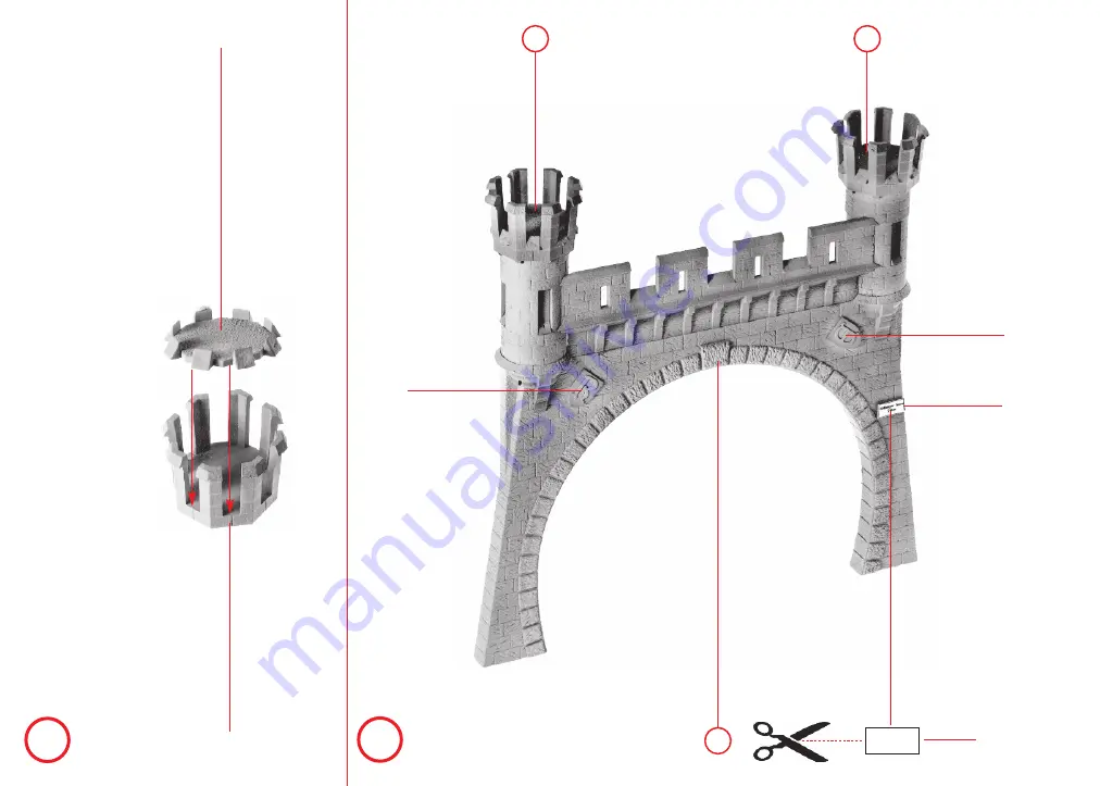 Faller Kyllburg Tunnel Portals Assembly Instructions Download Page 4