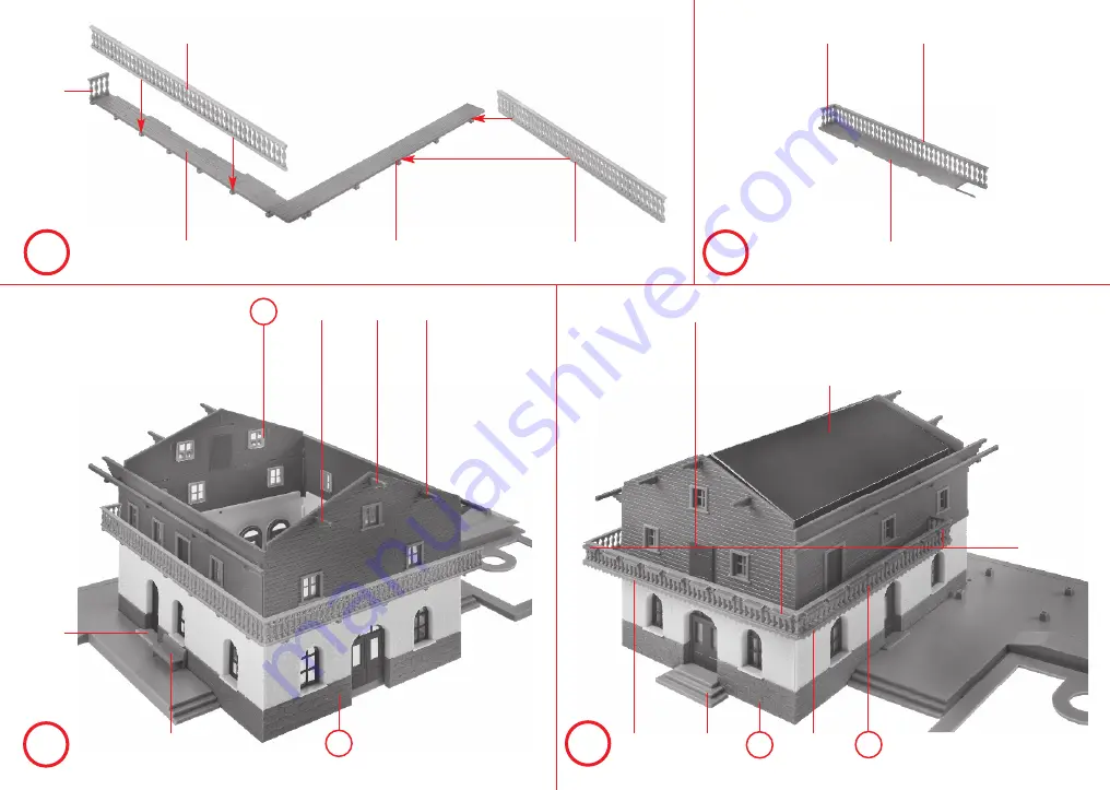 Faller LENGMOOS STATION Assembly Instructions Manual Download Page 6