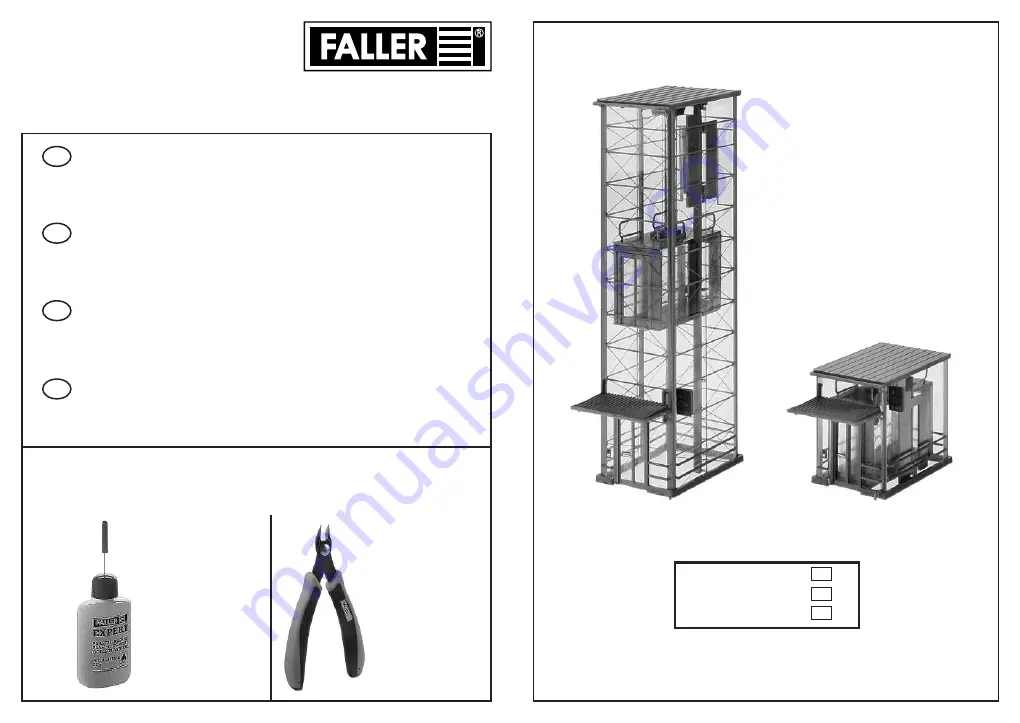 Faller MODERN LIFTS Manual Download Page 1