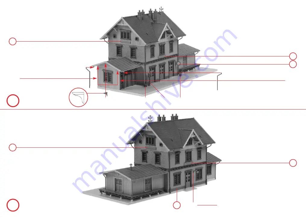 Faller OCHSENHAUSEN STATION Assembly Instructions Manual Download Page 12