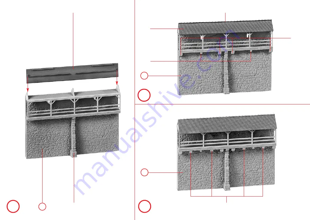 Faller OLD-TOWN WALL SET 232170 Assembly Instructions Manual Download Page 6