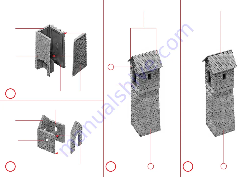 Faller OLD-TOWN WALL SET 232170 Assembly Instructions Manual Download Page 10