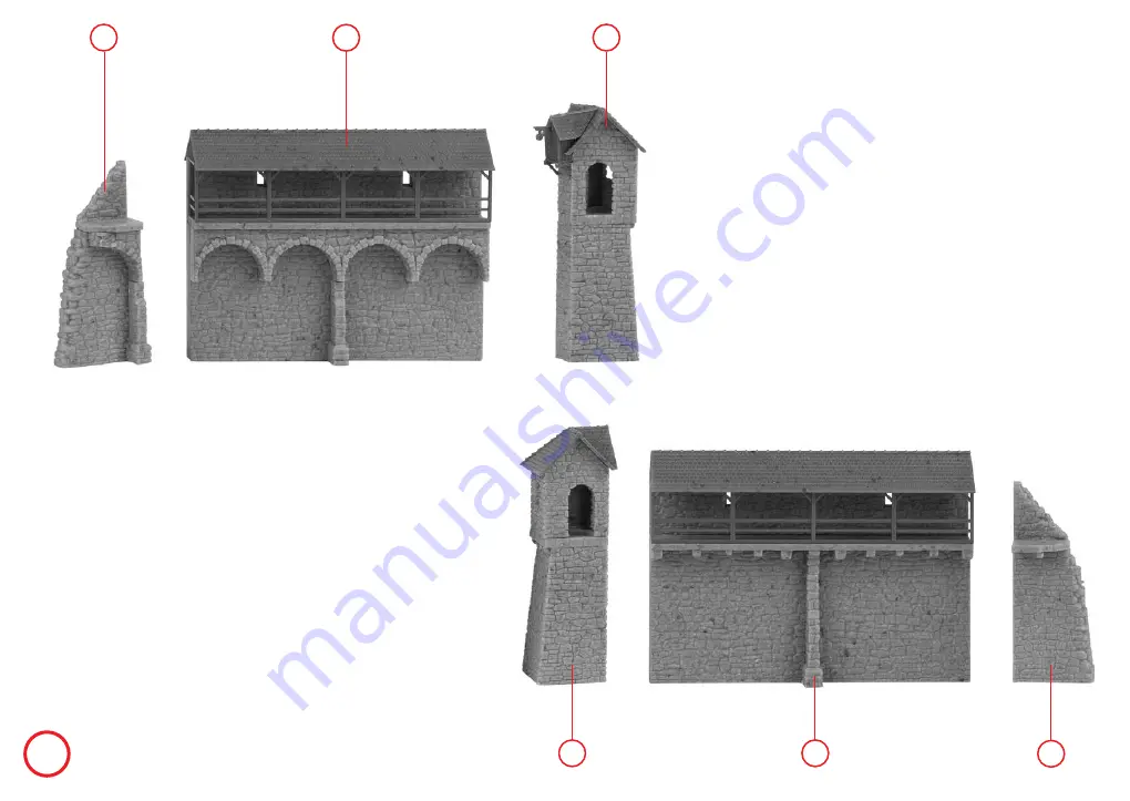 Faller OLD-TOWN WALL SET 232170 Скачать руководство пользователя страница 12