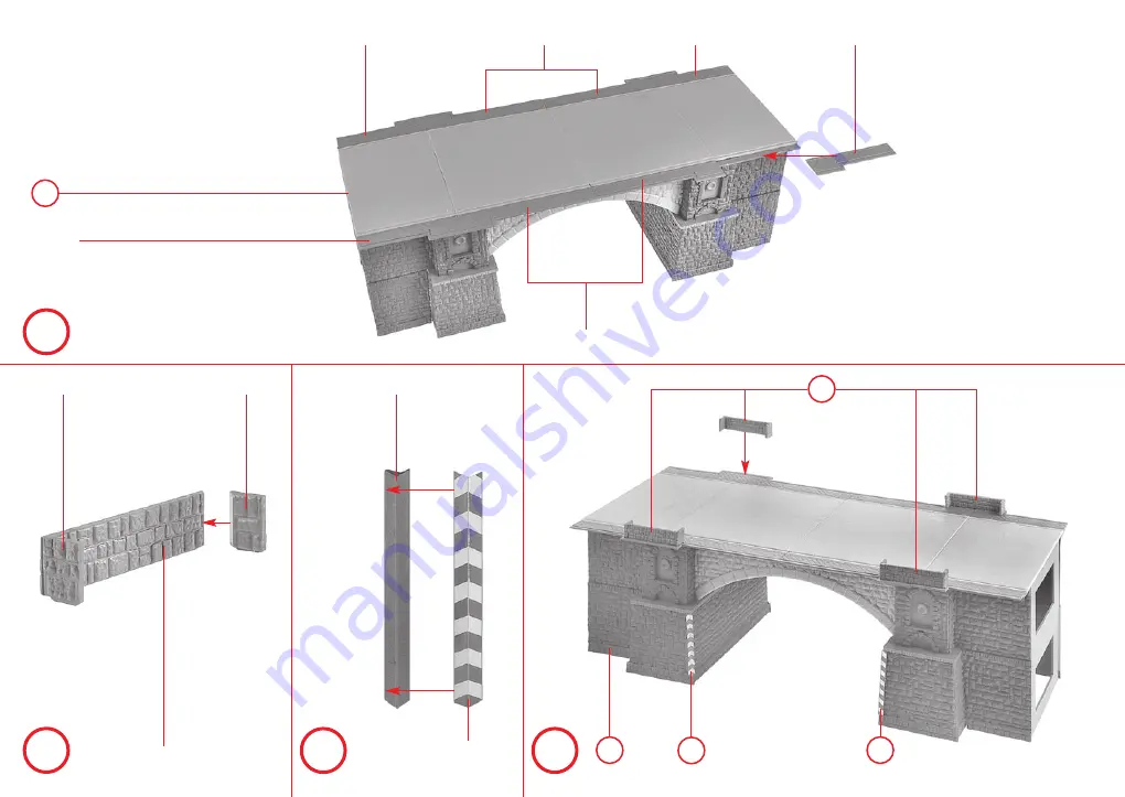 Faller RAILWAY-ROAD BRIDGE 191773 Assembly Instructions Manual Download Page 6