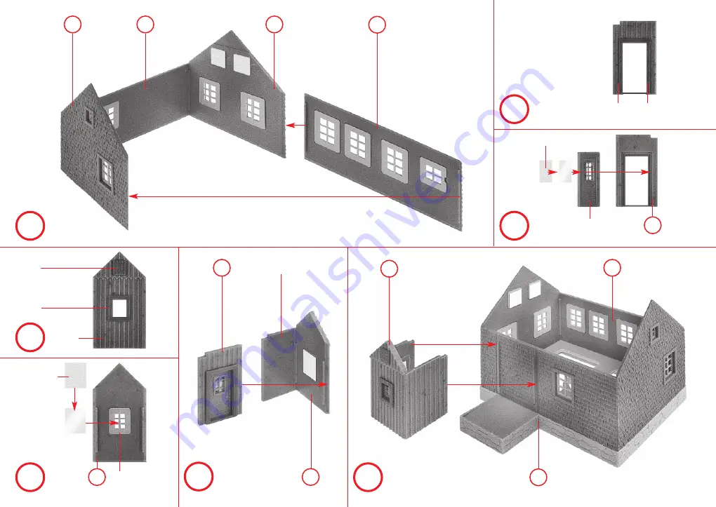 Faller SAWMILL WITH DWELLING HOUSE Manual Download Page 4