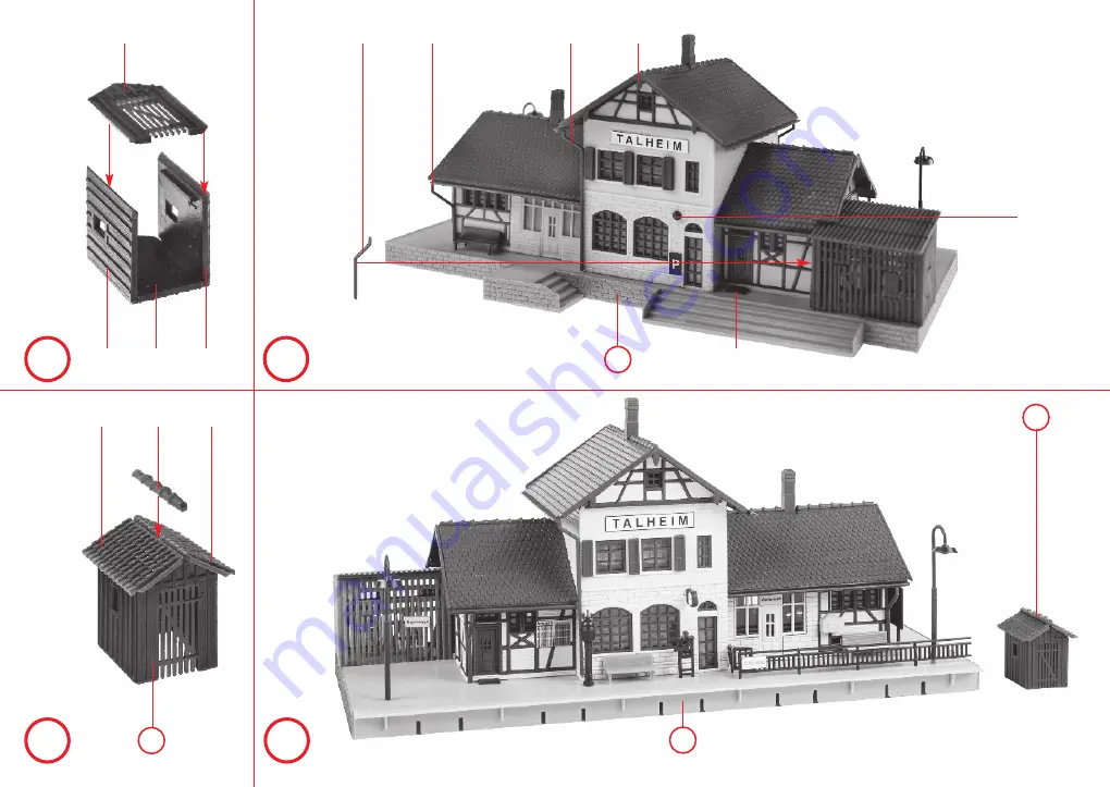 Faller TALHEIM STATION Instructions Manual Download Page 12