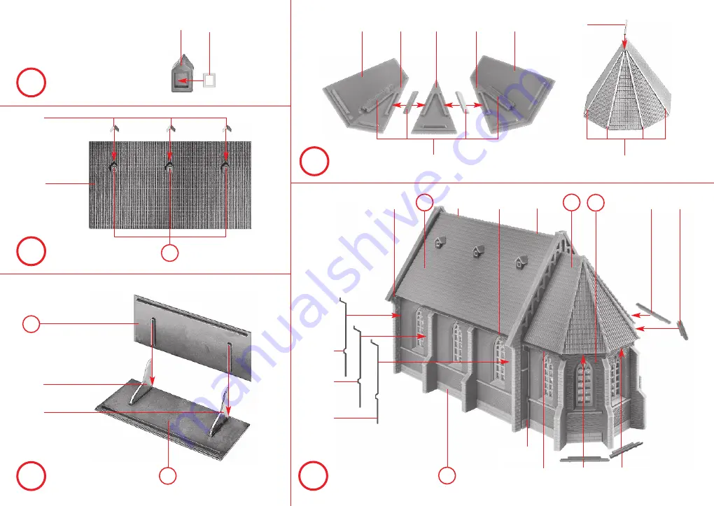 Faller TOWN CHURCH Instructions Manual Download Page 6