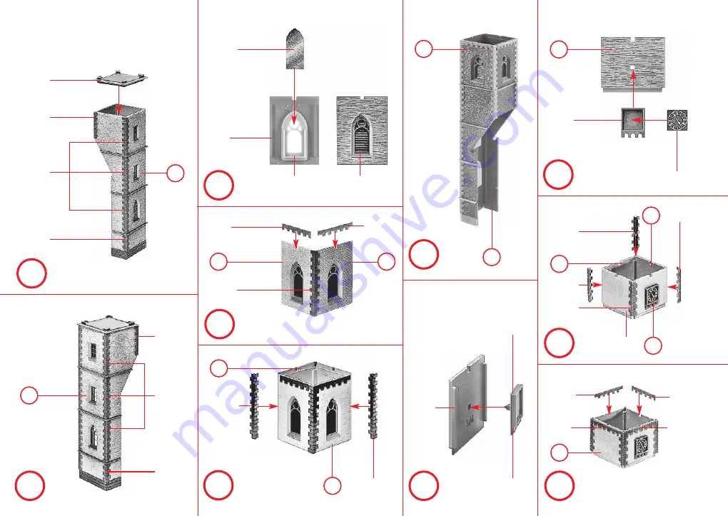 Faller TOWN CHURCH Instructions Manual Download Page 8