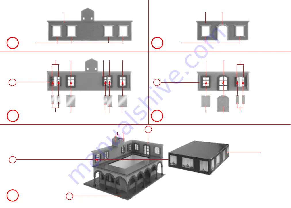 Faller Town hall 131274 Assembly Instructions Manual Download Page 6