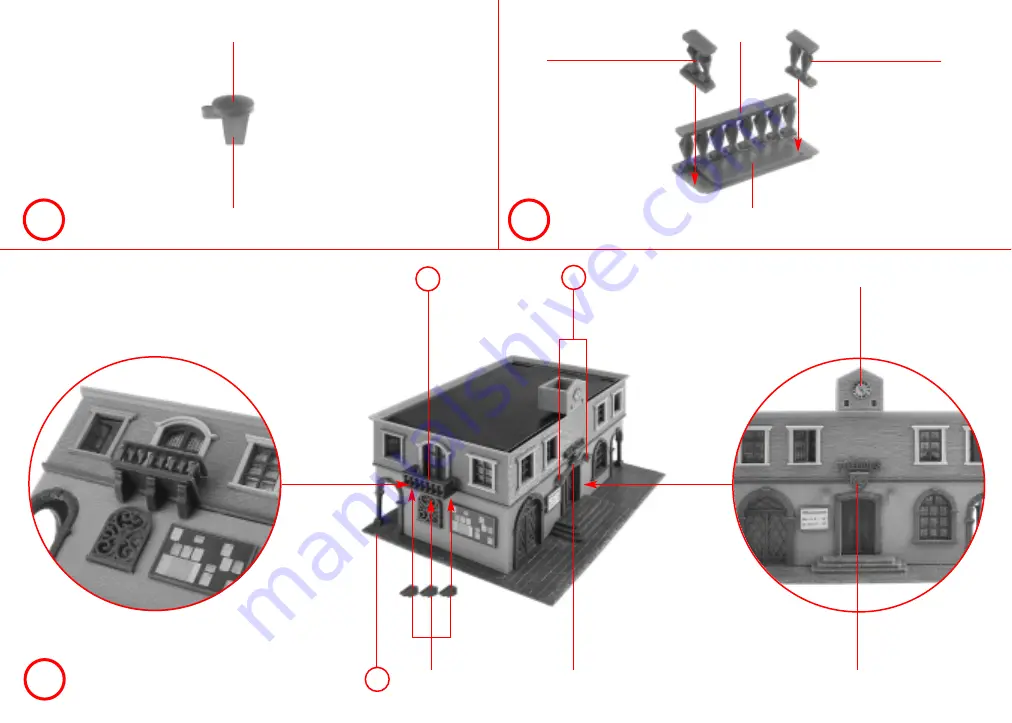 Faller Town hall 131274 Assembly Instructions Manual Download Page 8