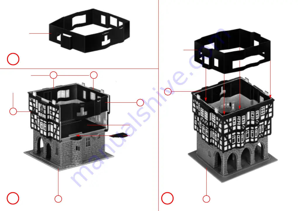 Faller Town hall Alsfeld Manual Download Page 6