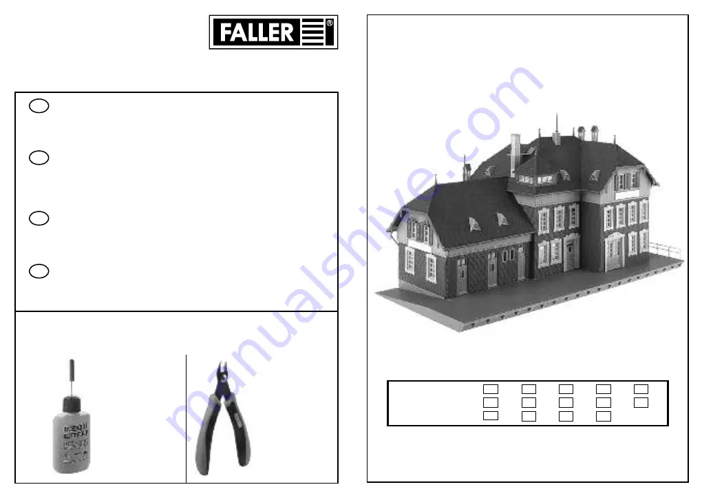 Faller UNTERBRUNN STATION Manual Download Page 1