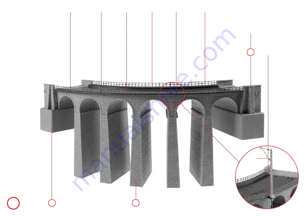 Faller VIADUCT SET, TWO-TRACK, CURVED Manual Download Page 6