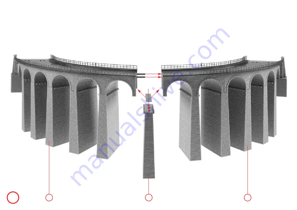 Faller VIADUCT SET, TWO-TRACK, CURVED Manual Download Page 7