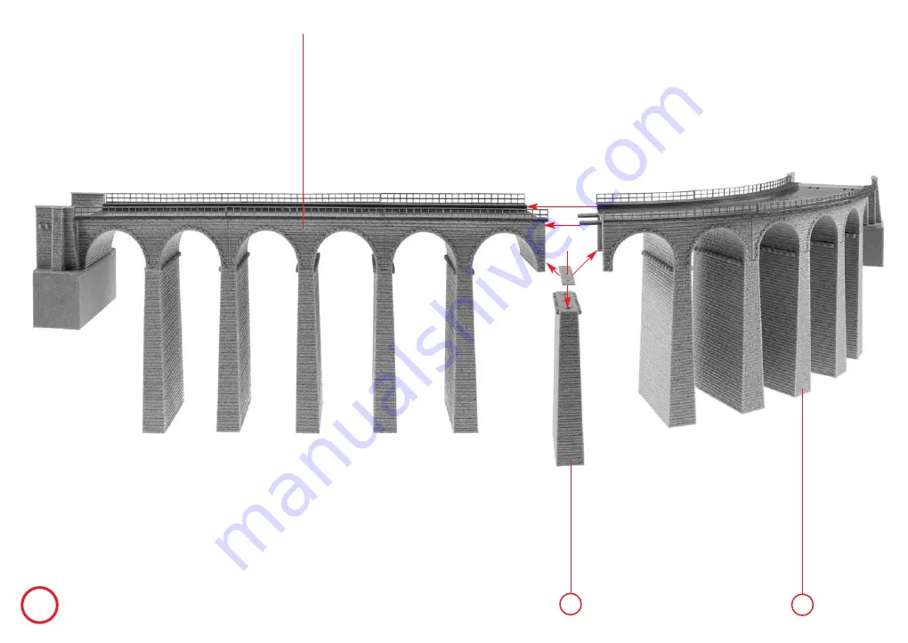 Faller VIADUCT SET, TWO-TRACK, CURVED Manual Download Page 8