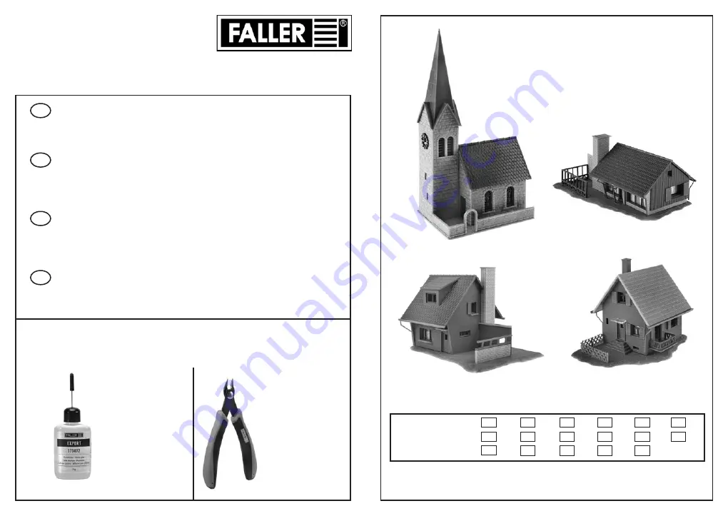 Faller VILLAGE SET 232220 Instructions Manual Download Page 1