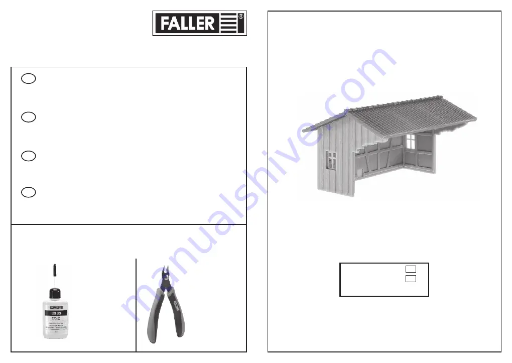 Faller WOODSHED Instructions Download Page 1