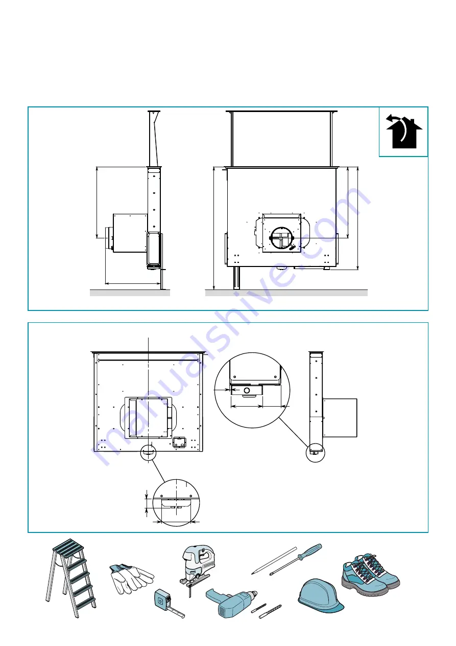 FALMEC Design+ Down Draft Tavolo 120 Inox Instruction Booklet Download Page 5