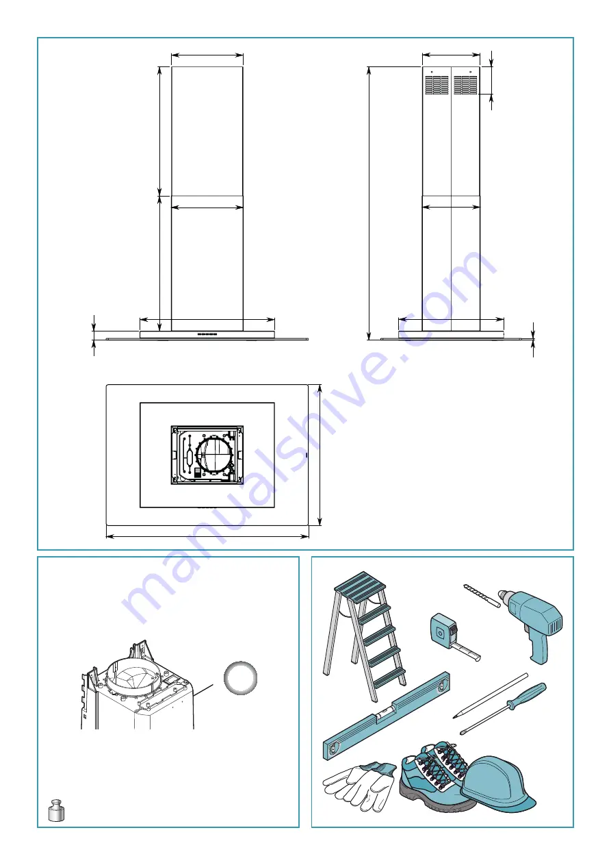 FALMEC Design Kristal Isola 90 Inox Скачать руководство пользователя страница 3