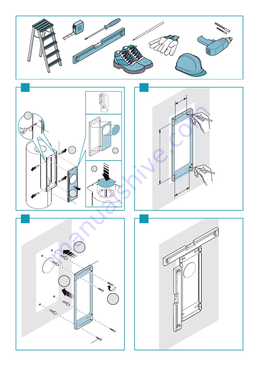 FALMEC Design Polar Black Isola 35 Instruction Booklet Download Page 7