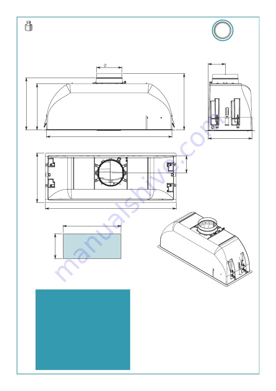 FALMEC Gruppo Incasso Murano MURAN70 Instruction Booklet Download Page 3