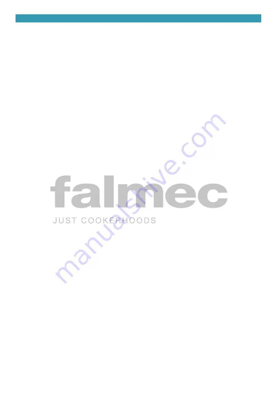 FALMEC gruppo incasso Pro Instruction Booklet Download Page 58