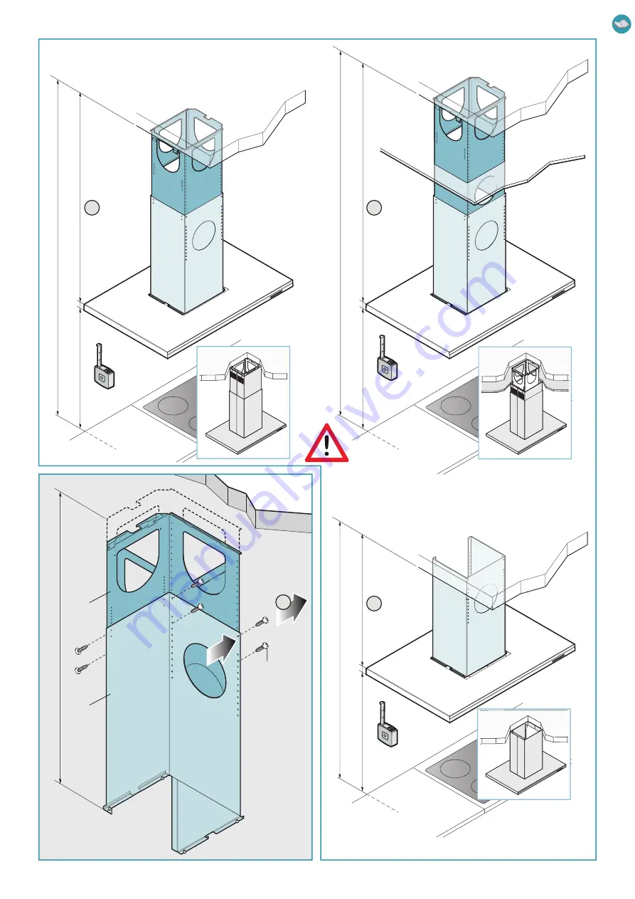 FALMEC Lumen island FDLUM36W5SS-R Instruction Booklet Download Page 5