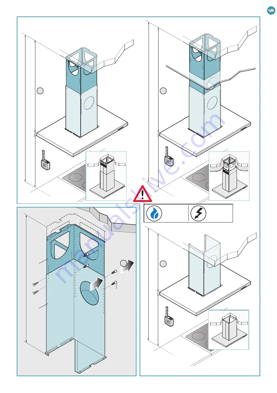 FALMEC Lumen isola Instruction Booklet Download Page 5