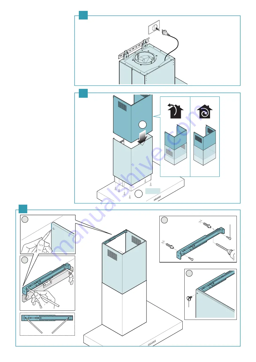 FALMEC LUMINA 90 NRS Instruction Booklet Download Page 8